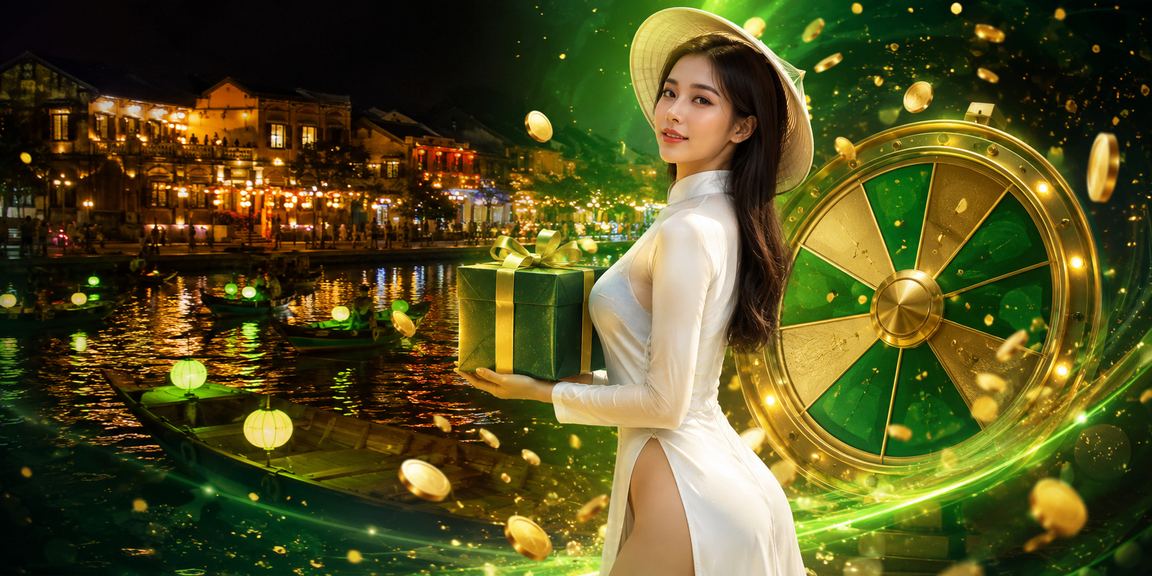 Phụ nữ áo dài Hội An trải nghiệm giải trí và cá cược trực tuyến trong không gian phố cổ